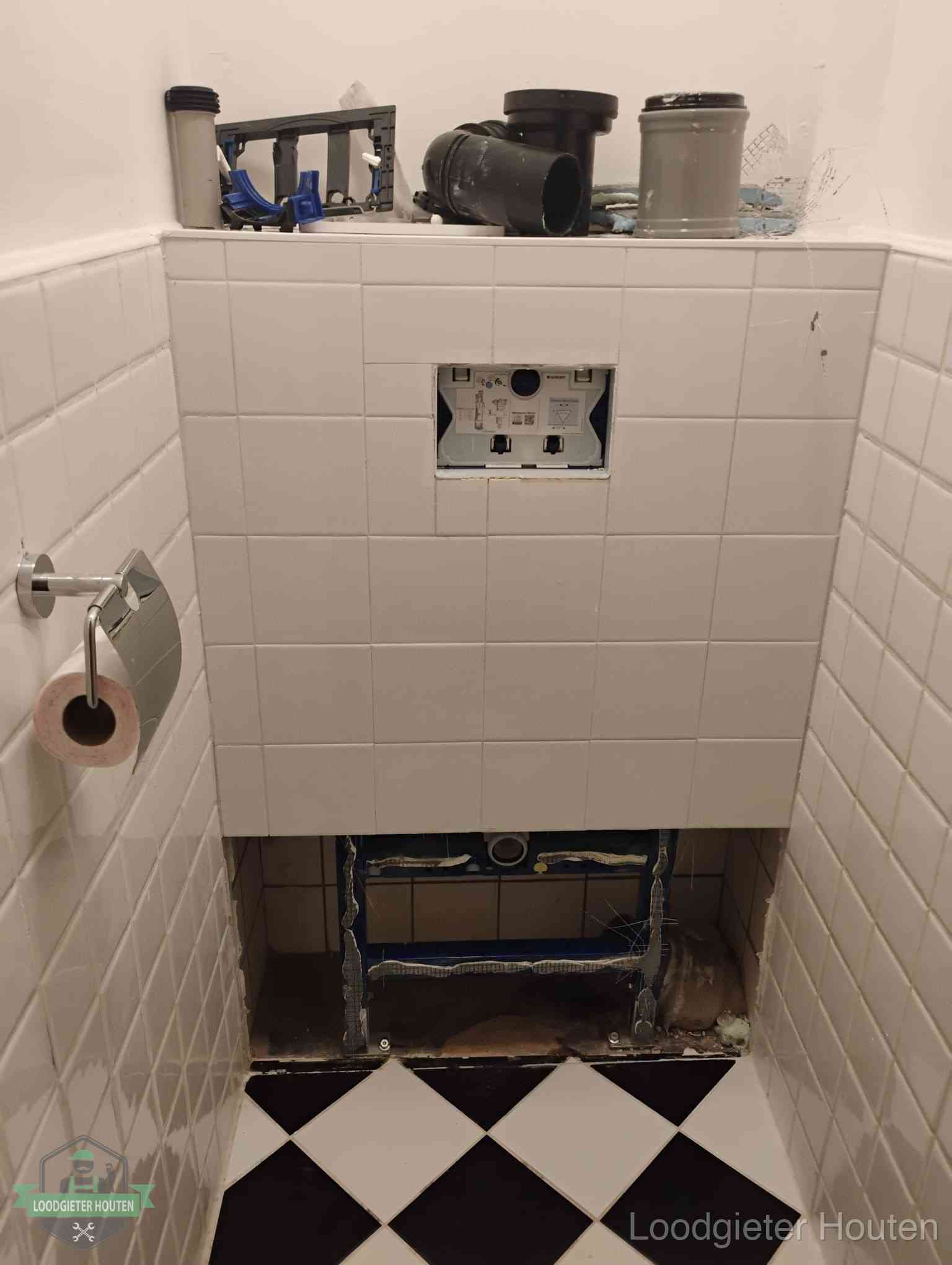 Toilet Installatie Houten Toilet Installatie Houten